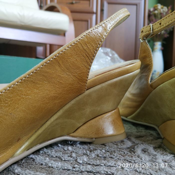 Skórzane eleganckie i oryginalne buty 2 razy założone