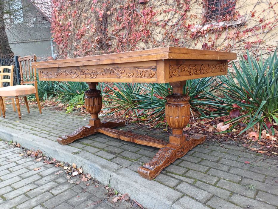 Stół antyczny rokładany antyk vintage