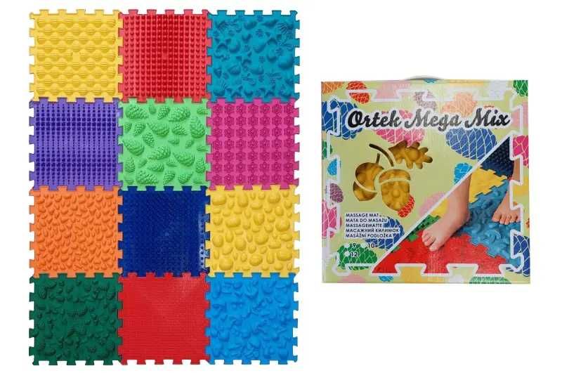 Масажні килимки Ортек Мікс Пазли , розмір 1ел. 26*26см в асортим