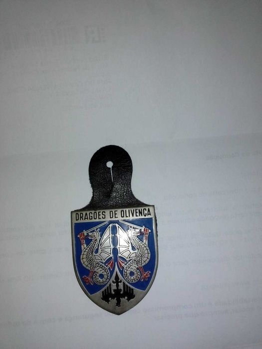 Crachás militares de cavalaria originais antigos