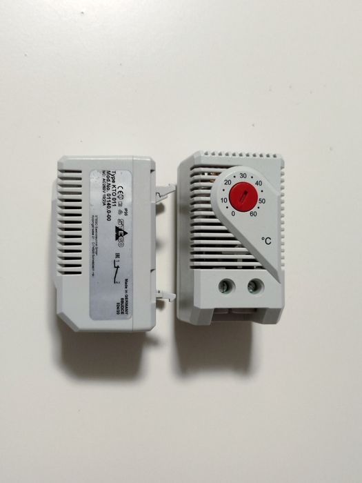 Termostat do szaf rakowych, sterowniczych