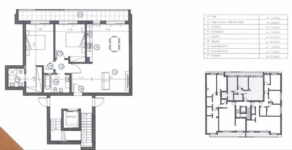 T2 contemporâneo com garagem box, varandas e excelente luminosidade — Santa Clara, Leiria 1.150 €/mês