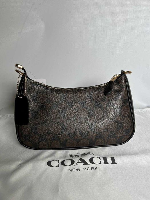 Сумка Coach Teri Shoulder Bag чёрная — zdjęcie 4