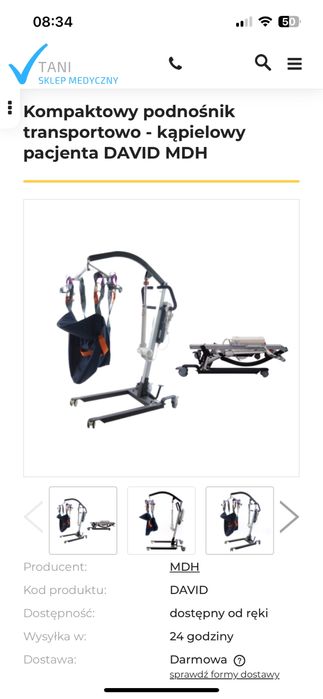 Podnosnik dla niepelnosprawnych Vitea Care Dawid Mini