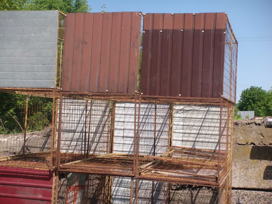 Вольєр  для собак 3,4мх1,4м,клітка 0,8мх0,8м вис.1,8- 2,2 м