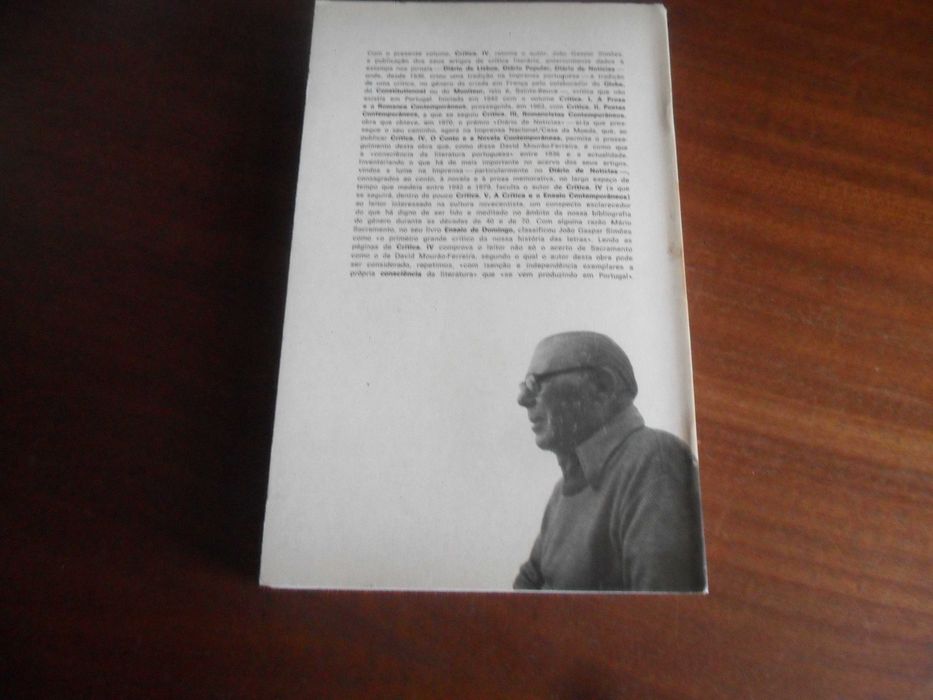 "CRÍTICA IV" -Contistas, Novelistas e Outros Prosadores Contemporâneos