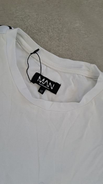 Koszulka t shirt biały boohooman xs