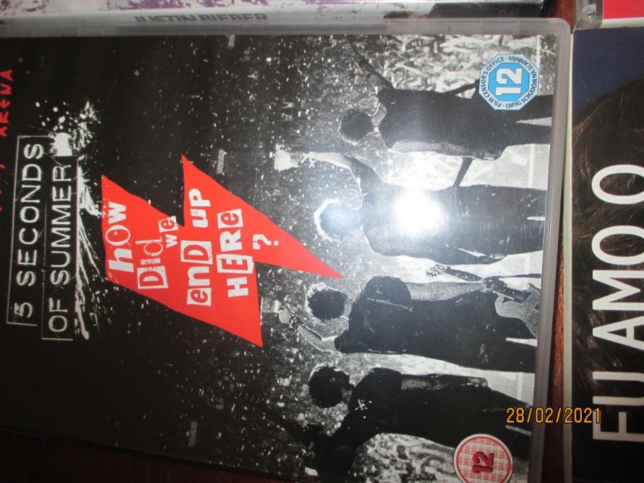 Dvd's e livros de Justin Bieber/ One Direction/5 seconds of summer