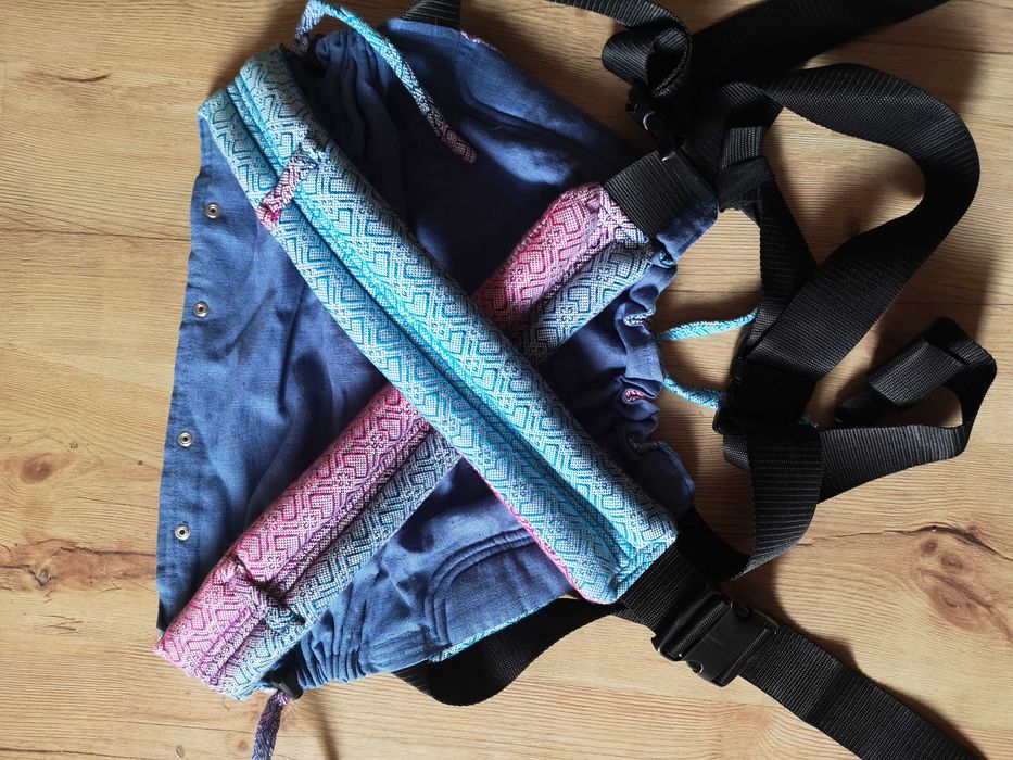 Nosidło nosidełko ergonomiczne szyte z chusty kaptur, jak Tula toddler