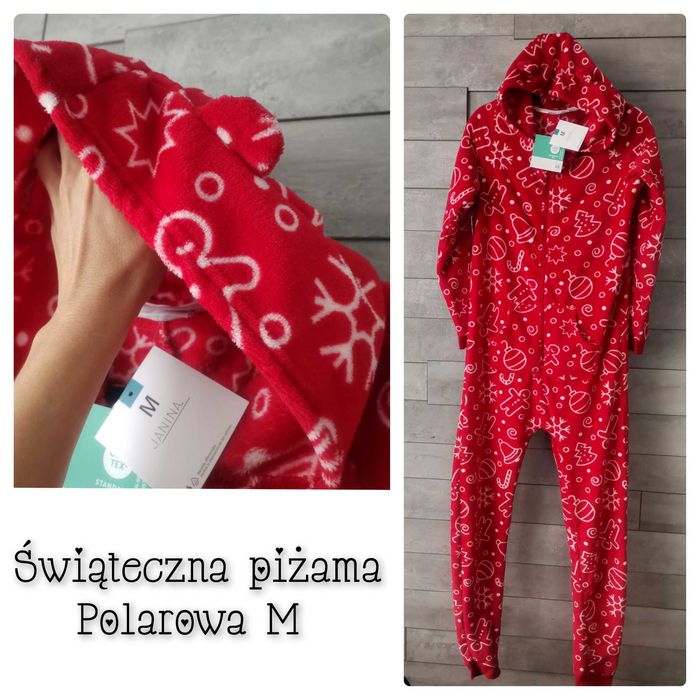 Nowa piżama świąteczna polarowa kombinezon piżama M