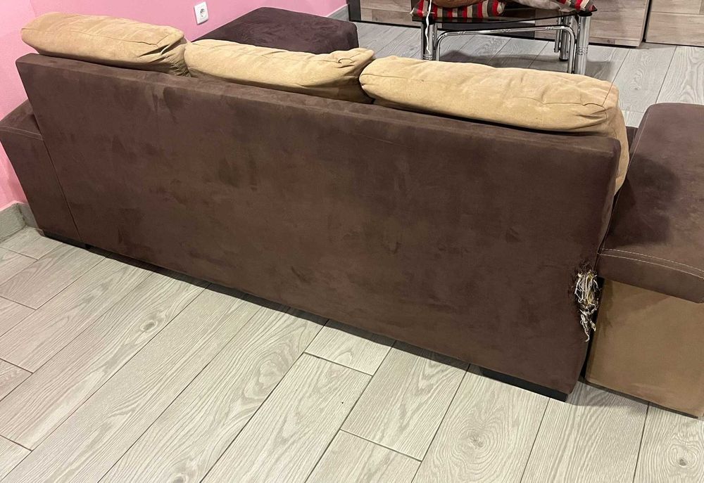 Sofá 3 lugares com chaise long