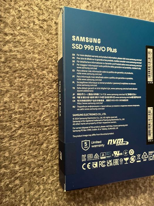 Samsung 990 EVO Plus | 1TB SSD NVMe M.2 | M.2 2280 PCIe 4.0 x4 / 5.0 x2 | Dla graczy