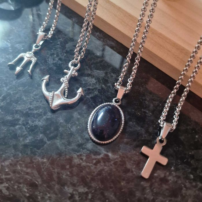Pulseiras fios aneis masculinos homem aço inoxidável 316L