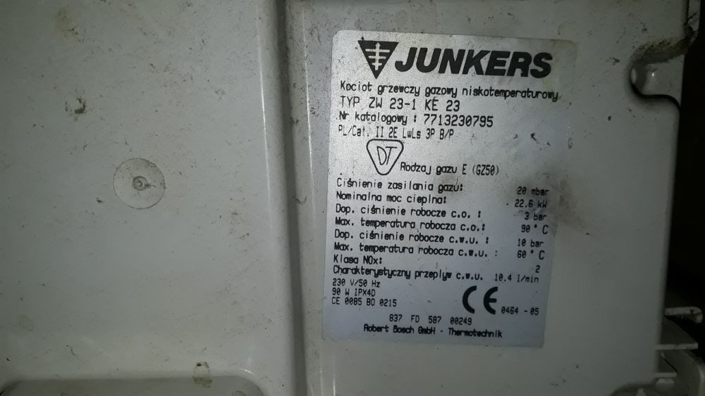 Kocioł  junkers euroline zw 23-1 piec