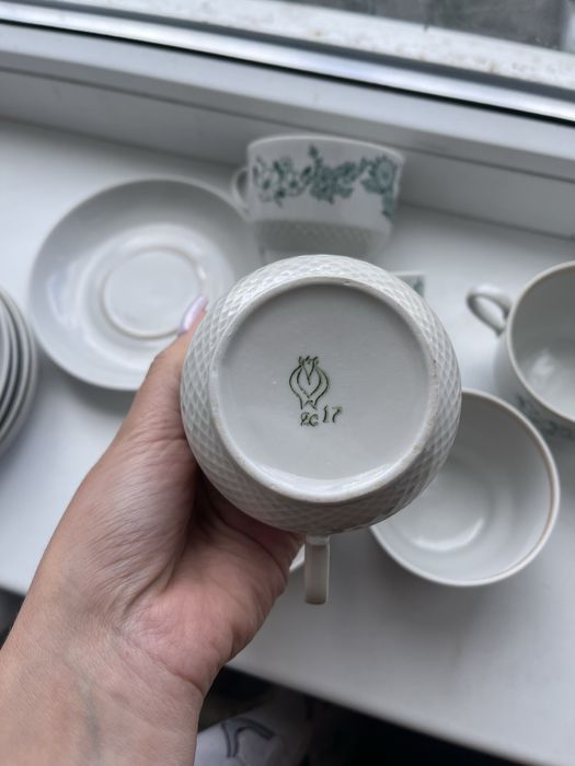 Набор чашек и блюдца, посуда ссср, чашки ссср, блюдца ссср