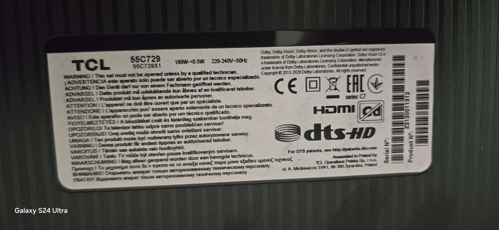 TCL 55 4K,смарт,Т2