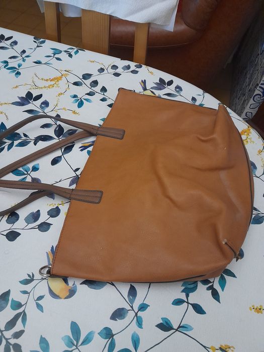 Carteira mel e castanha reversivel