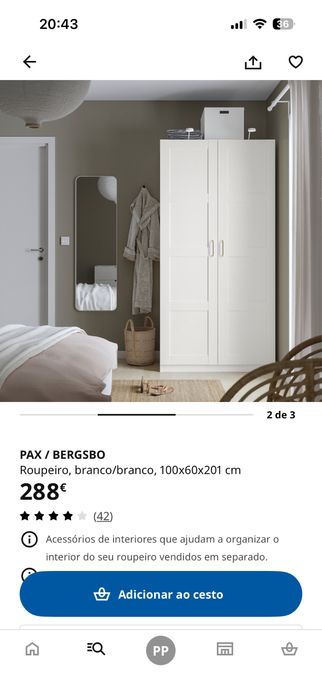 Vende-se roupeiro Pax Ikea