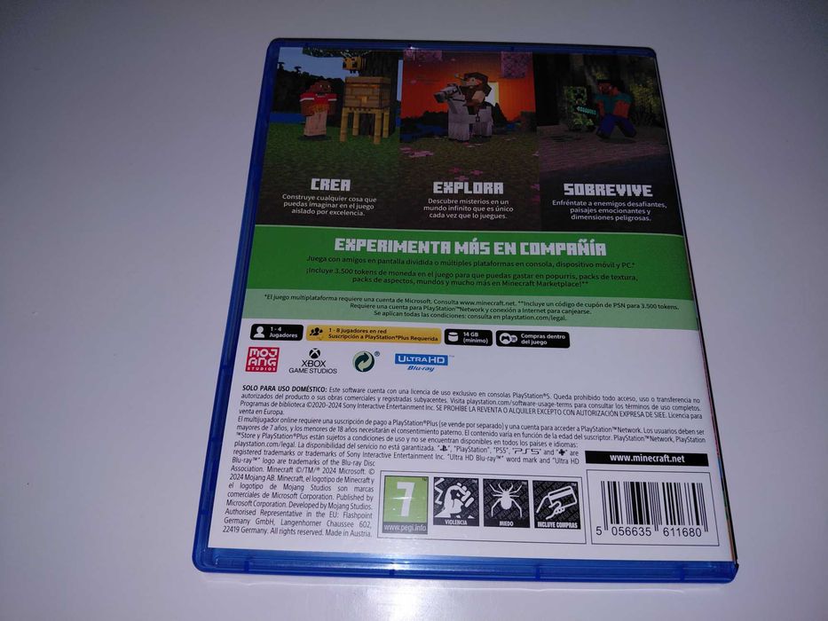 ps5 MINECRAFT edycja BEDROCK PL po polsku najnowszy wydany minecraft 3