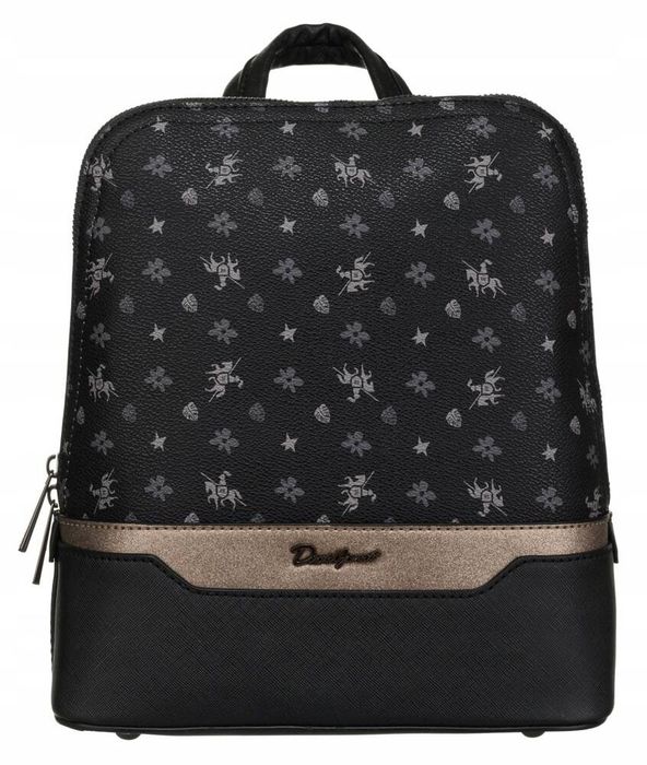 elegancki plecaczek damski ze skóry ekologicznej - david jones