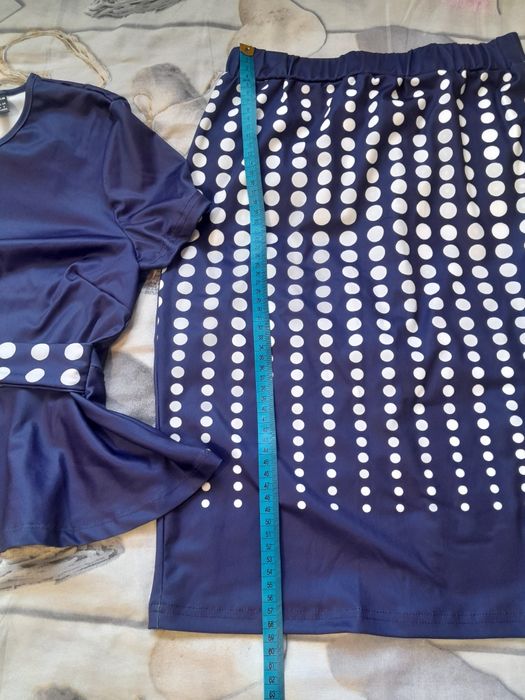 SHEIN nowy komplet bluzka+spódniczka rozm.M