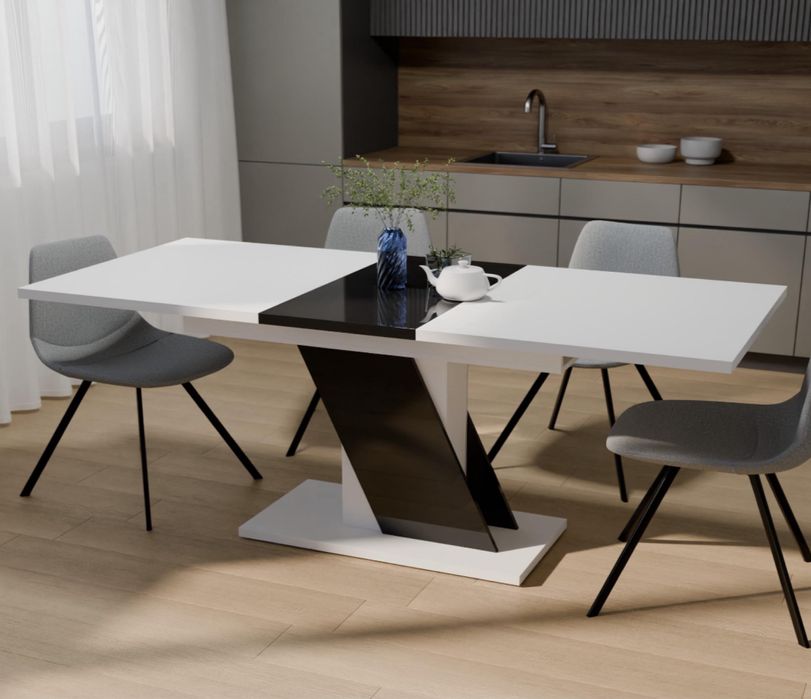 Обеденный раздвижной стол глянец,мебель для кухни,мебель для гостиной