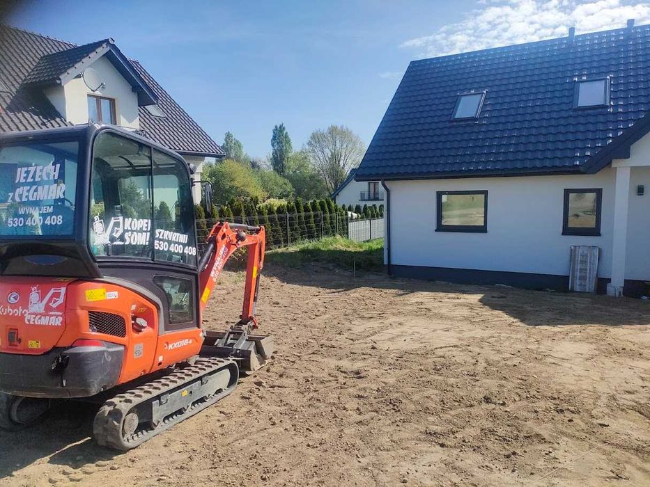 Wynajem minikoparki, usługi, z operatorem lub bez - Katowice i okolice