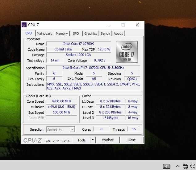 Intel Core i7-10700K