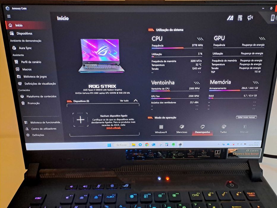 Asus ROG Strix Scar 16 - RAM 64GB