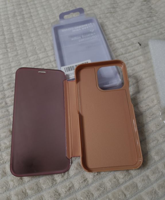Etui z klapką do Apple iPhone 13 pro różowe złoto
