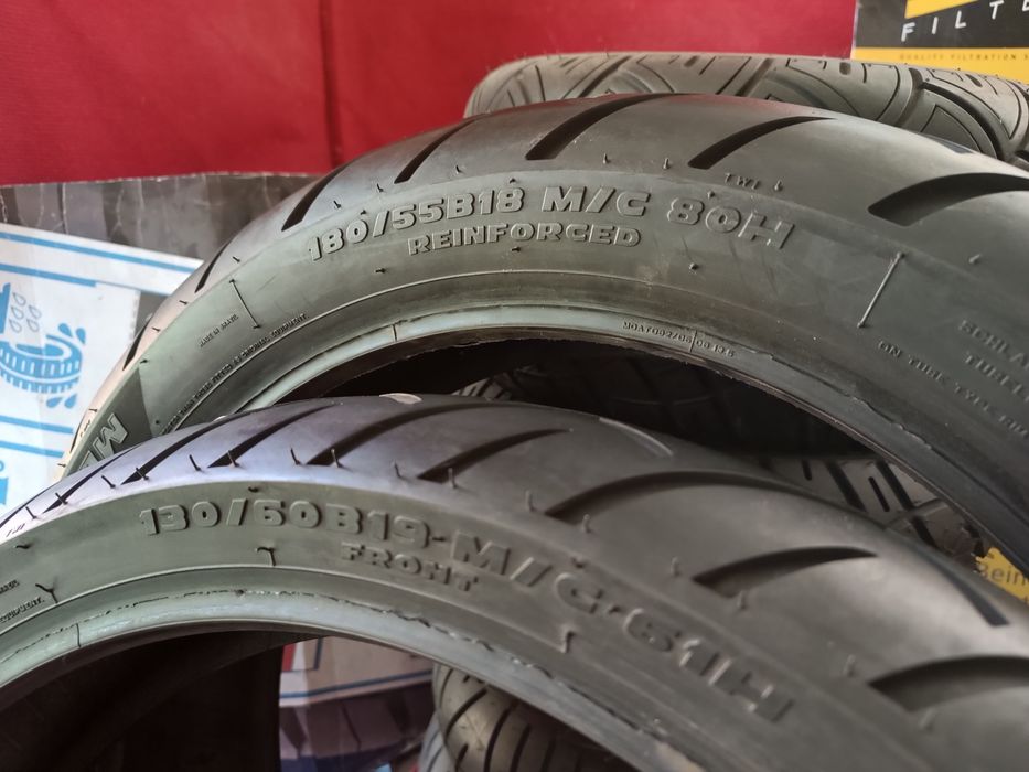 Мото шина 130/60В19+180/55R18 Metzeler з Німеччини 2022рік