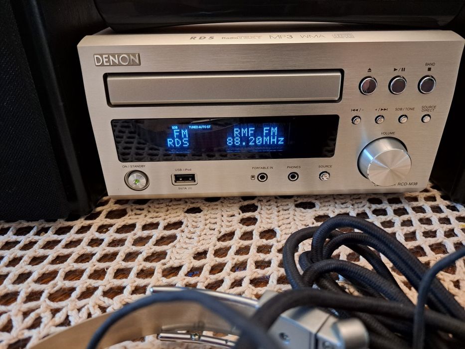Denon wieza kolumny gramofon sluchawki