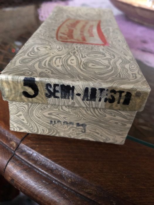 Nowe kastaniety z lat 60-tych -  drewniane, ręcznie malowane