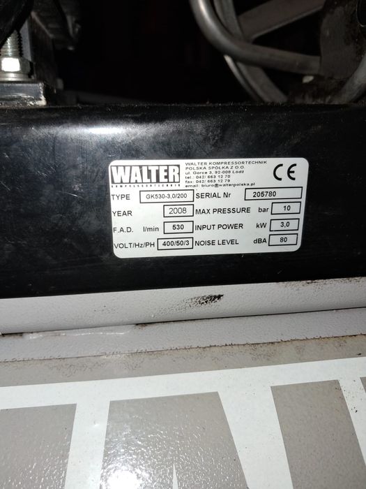 Sprężarka Walter GK530-3.0/200
