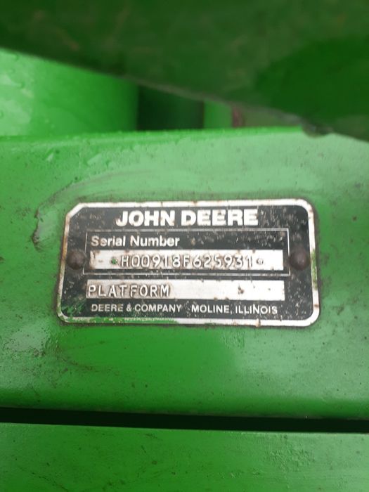 John Deere 618R/918F жатка.