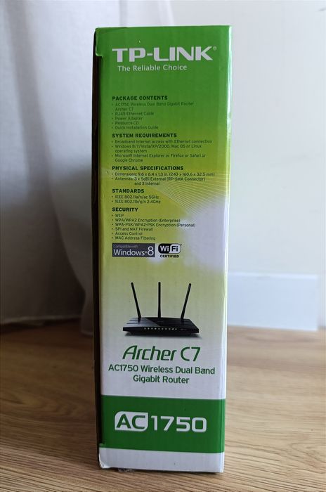 Двохдіапазоний 2,4 та 5 ГГц WiFi Роутер TP Link Archer C7 AC1750