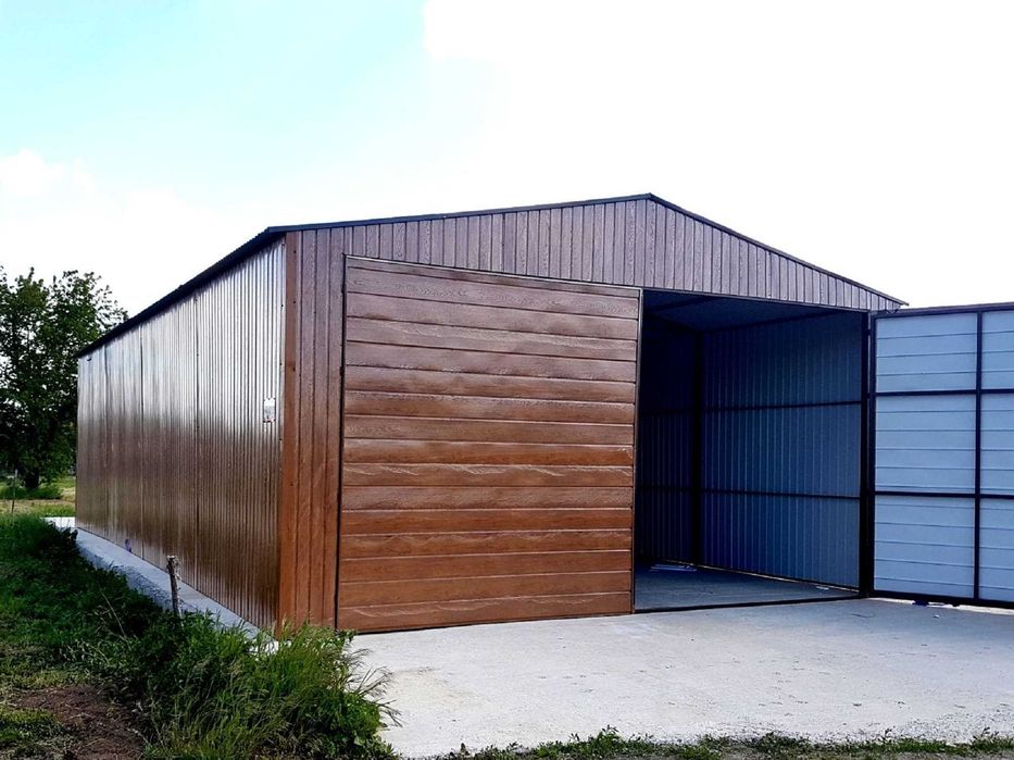 Blaszana montowana hala 7x12m – Złoty dąb
