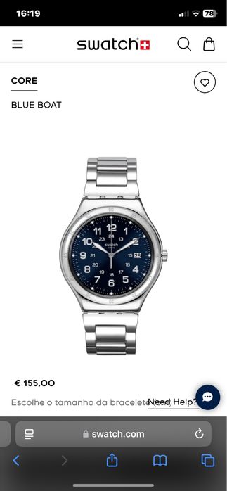 Relógio Swatch Blue Boat