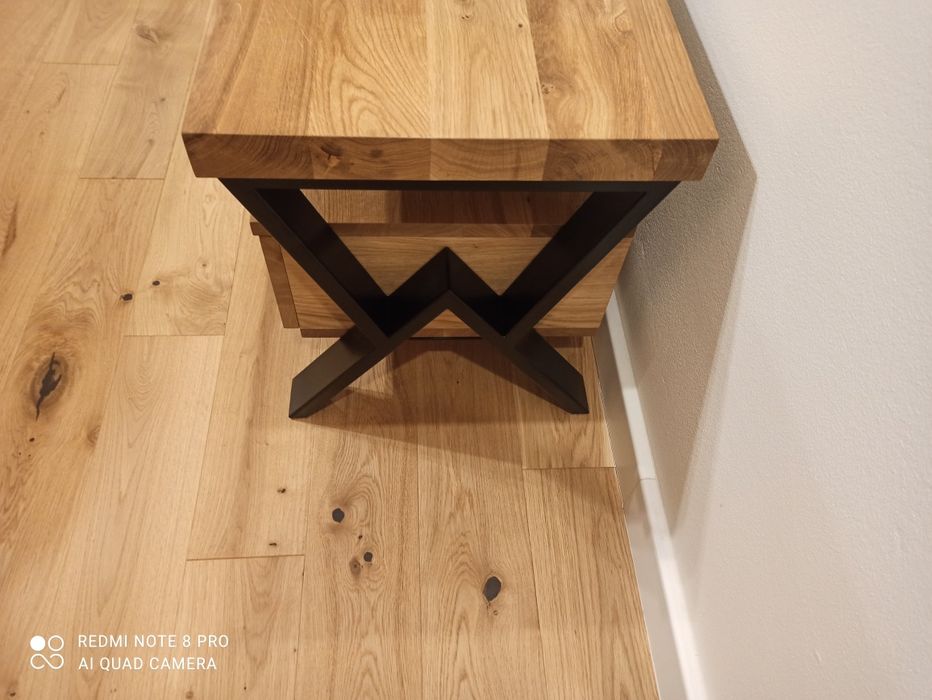 Szafka RTV "Otis", Loft  160 cm , 120-200 cm, lity dąb, pod telewizor