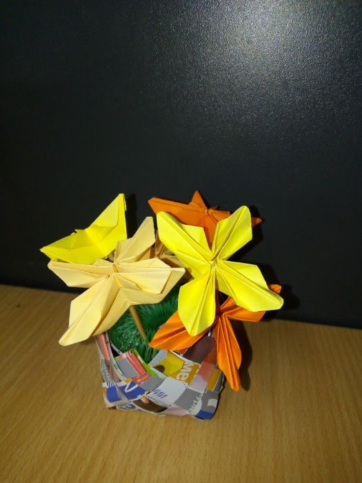 Осенний букет. Оригами.