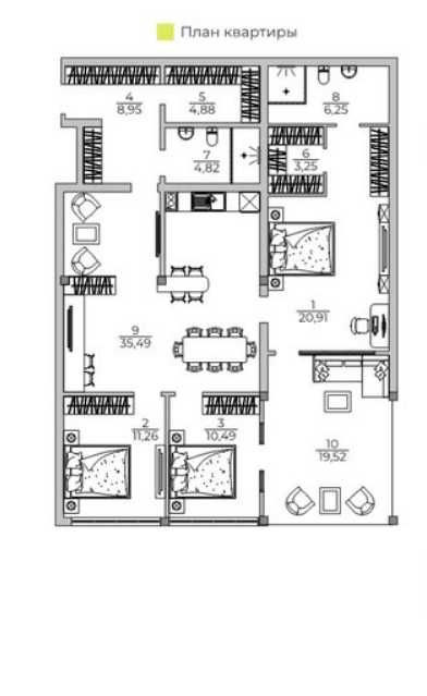Готовая Квартира 154м2 с 3 спальнями Остались последние квартиры Варна