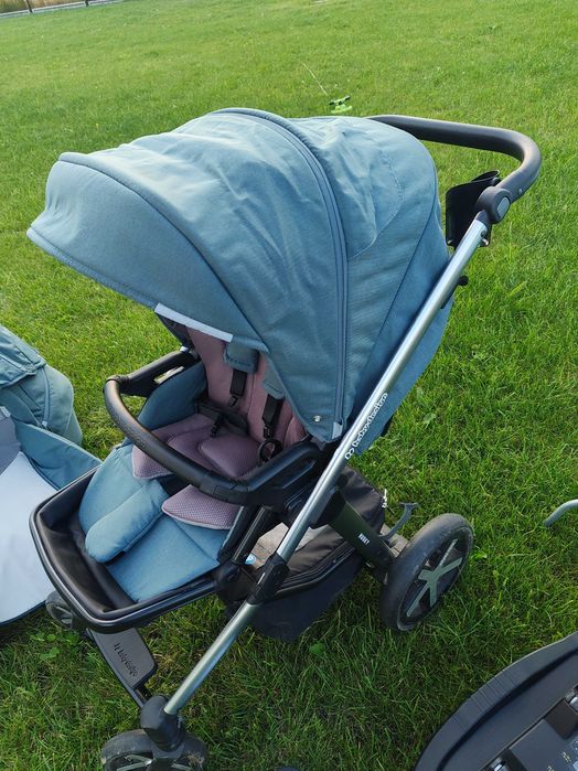 Wózek Baby Design Husky 2021 + fotelik Maxi Cosi Pebble Pro + dodatki