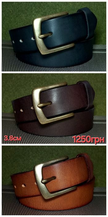 Шкіряний ремінь чоловічий Кожаный ремень мужской Пояс Пасок