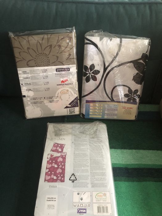 Pościel z bawełny - 3 komplety
