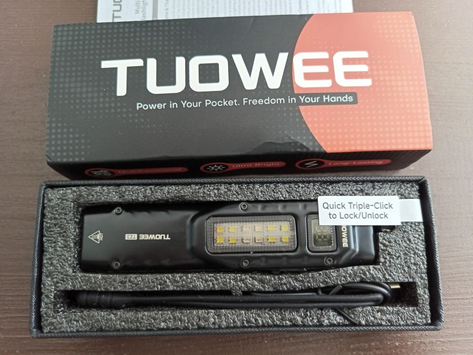 Тактический фонарик Tuowee TZ3, USB C
