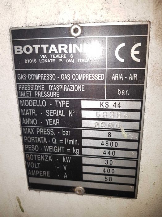Kompresor BOTTARINI  30 kW