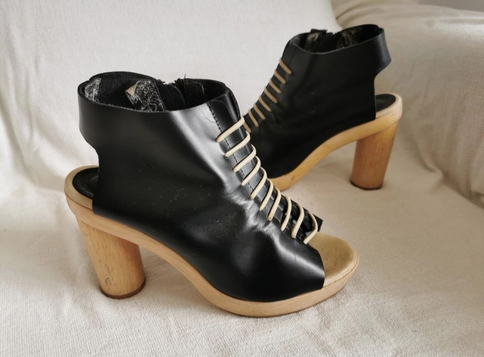 Tiger Of Sweden stylowe sandały botki na obcasie 38