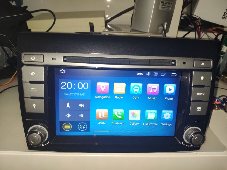 Rádios Novos Android Gps dvd Bluethoot Fiat Bravo