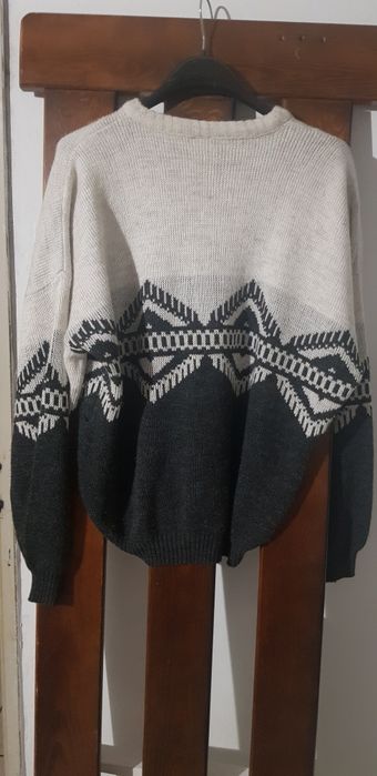 Sweter męski szary