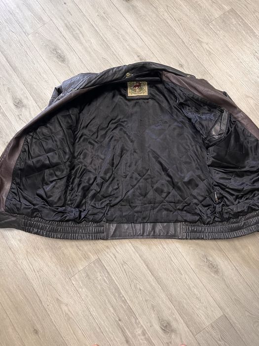 Вінтажний шкіряний бомбер A-2 Пілот